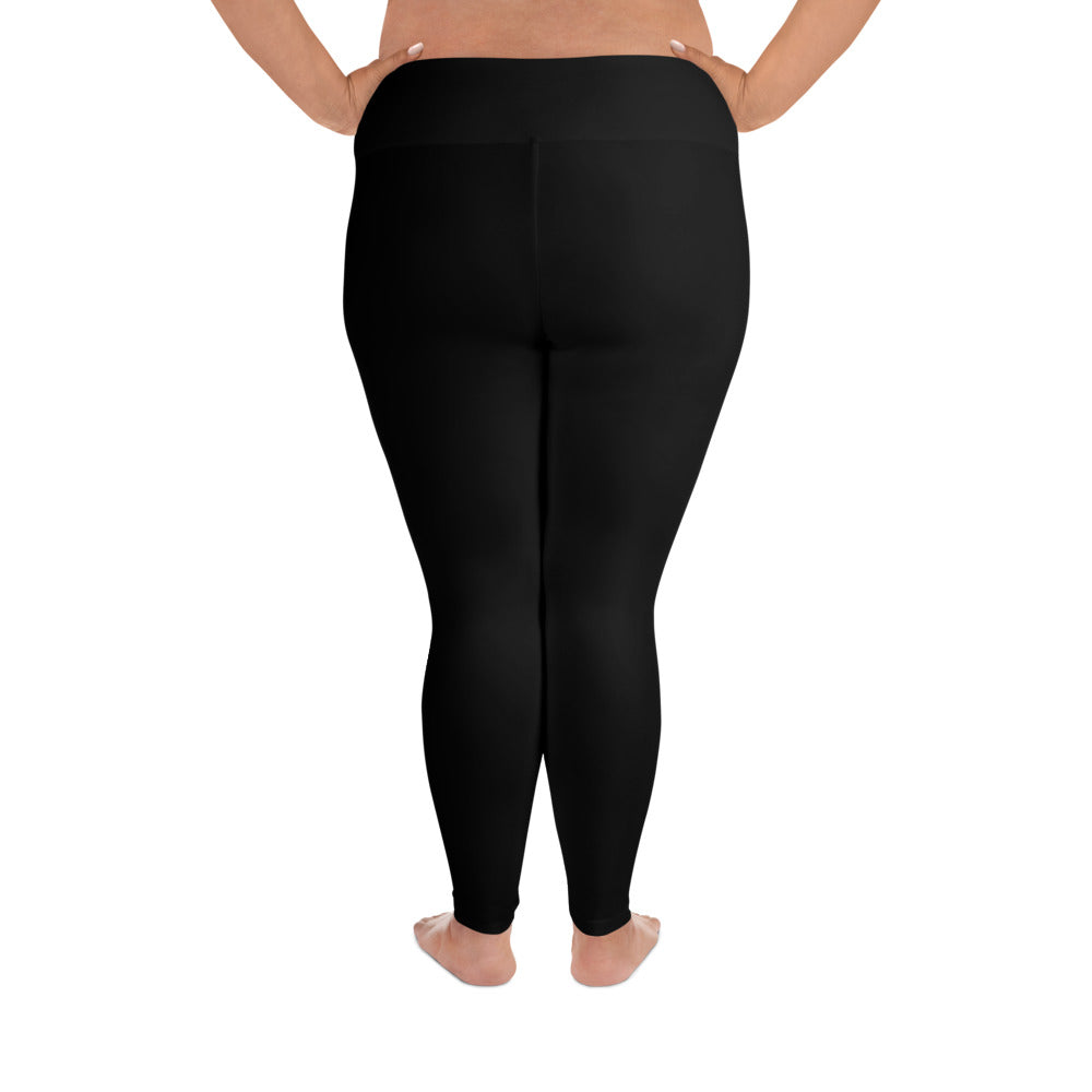 All-Over Print Plus Size Leggings: Jamaica