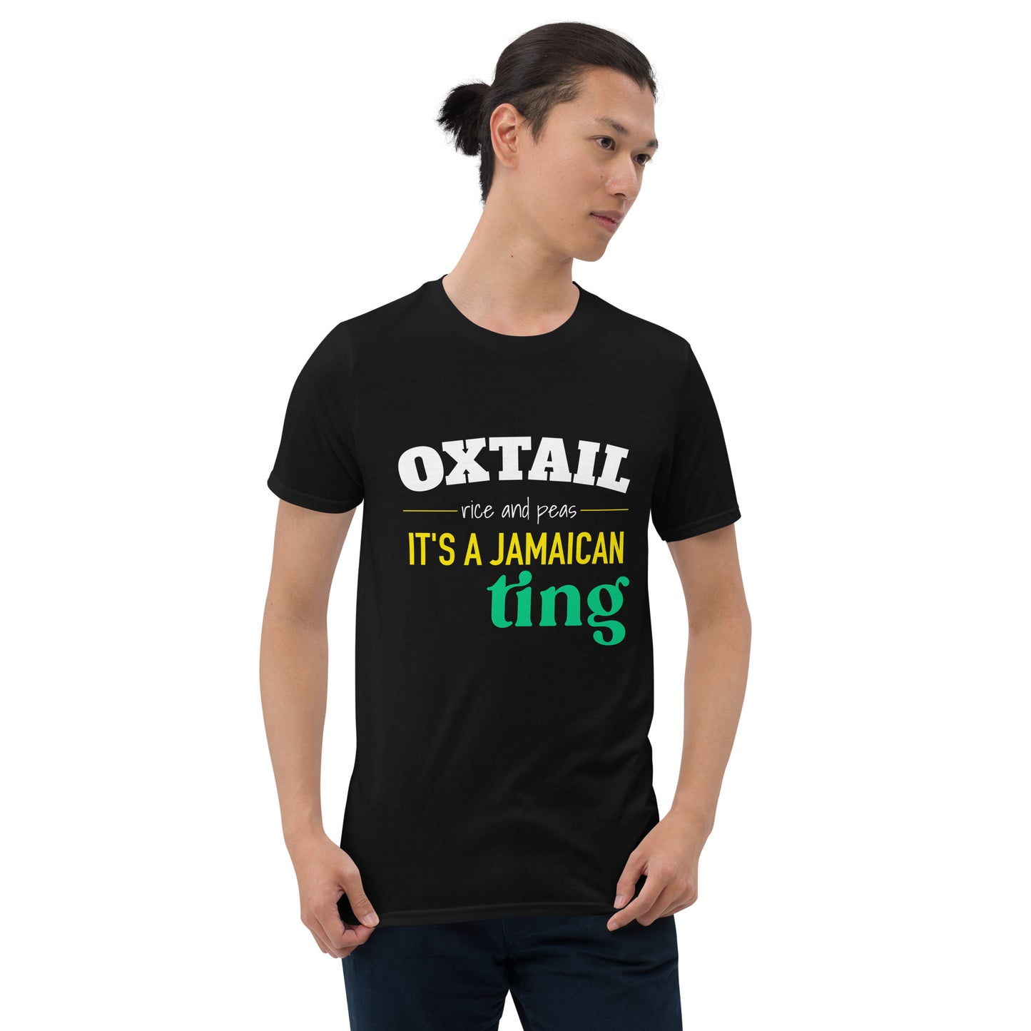 Short-Sleeve Unisex T-Shirt: Oxtail, It's a Jamaican Ting