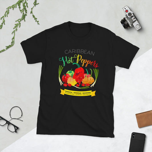 Short-Sleeve Unisex T-Shirt: Hot Peppers